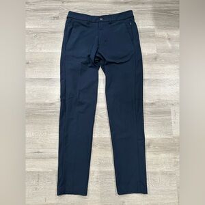 N80 Lululemon Commission Pant Slim 28x28 Warpstreme Navy Stretch